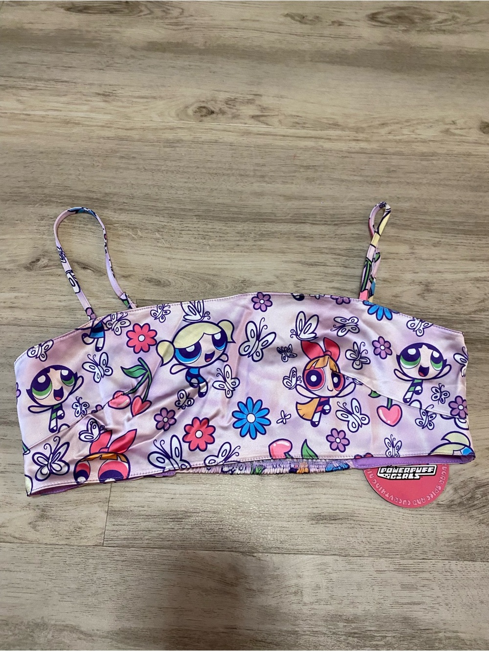 Dolls Kill x The Powerpuff girls Little Angels Satin Crop Top- NWT